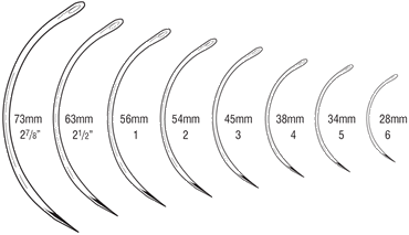 1/2 Curved Triangular Needle